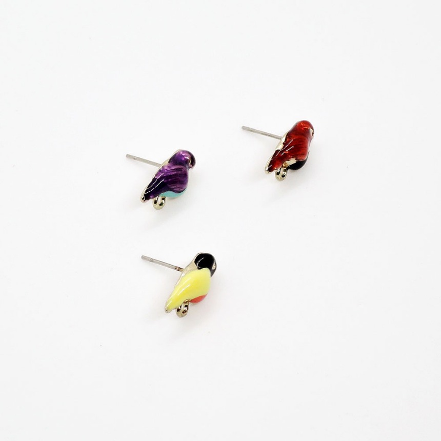 [한정상품세일] 컬러 앵무새 외고리 포스트 (1set)
